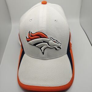 Denver Broncos New Era 39THIRTY Hat - Small/Medium Fitted - Reed Martin Signed